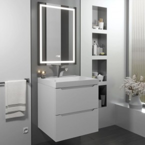 Тумба с раковиной Uperwood Tanos 50 см, подвесная, белая матовая в Казани - kazan.mebel24.online | фото