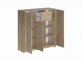 Тумба СИРИУС трехдверная с одним ящиком, цвет Дуб Сонома в Казани - kazan.mebel24.online | фото 2