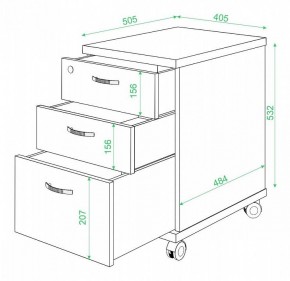 Тумбочка Домино нельсон ТС-2 в Казани - kazan.mebel24.online | фото 2