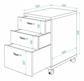 Тумбочка Домино ТС-2 в Казани - kazan.mebel24.online | фото 3