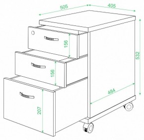 Тумбочка Домино ТС-2 в Казани - kazan.mebel24.online | фото 2