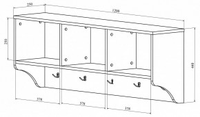 Вешалка-полка ДримСтар ДС-30 в Казани - kazan.mebel24.online | фото 2