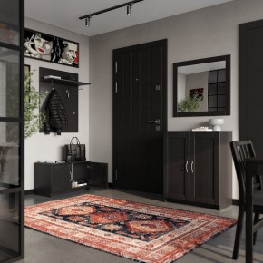 Вешалка СИРИУС настенная с полкой, цвет Дуб Венге в Казани - kazan.mebel24.online | фото 4